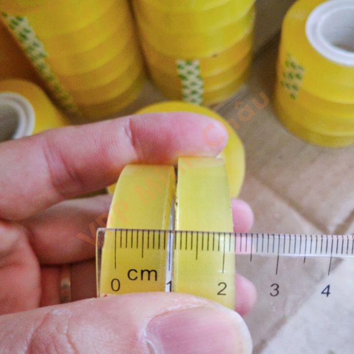 Băng Dính / Băng Keo Văn Phòng Khổ 1cm / 2cm Dính Chắc Tiện Lợi