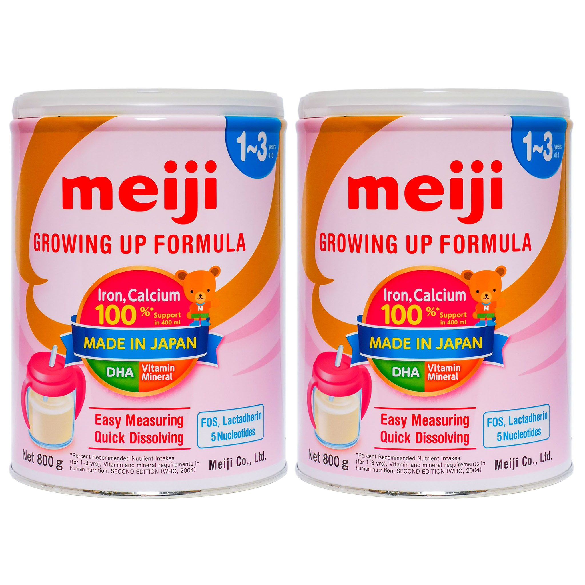 2 Hộp Sữa Bột Meiji 1-3 Growing Up Formula (800g)