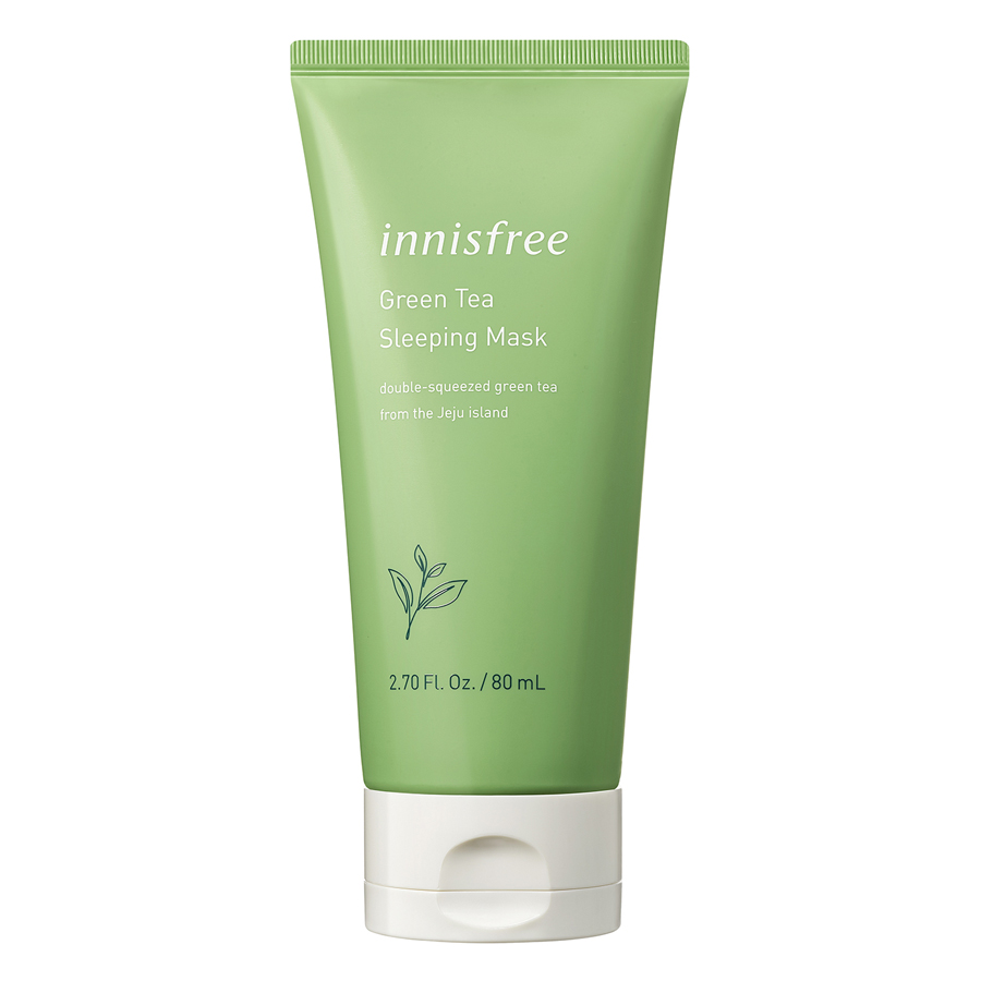 Mặt nạ ngủ dưỡng ẩm từ trà xanh đảo Jeju Innisfree Green Tea Sleeping Mask 80ml - NEW