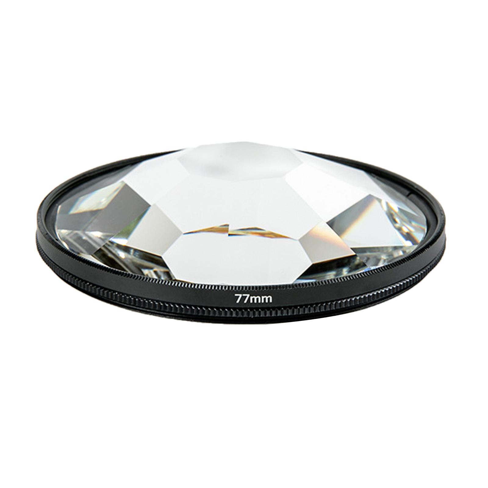 1Pcs Black 77mm Kaleidoscope Camera Filter Number of Subject Camera