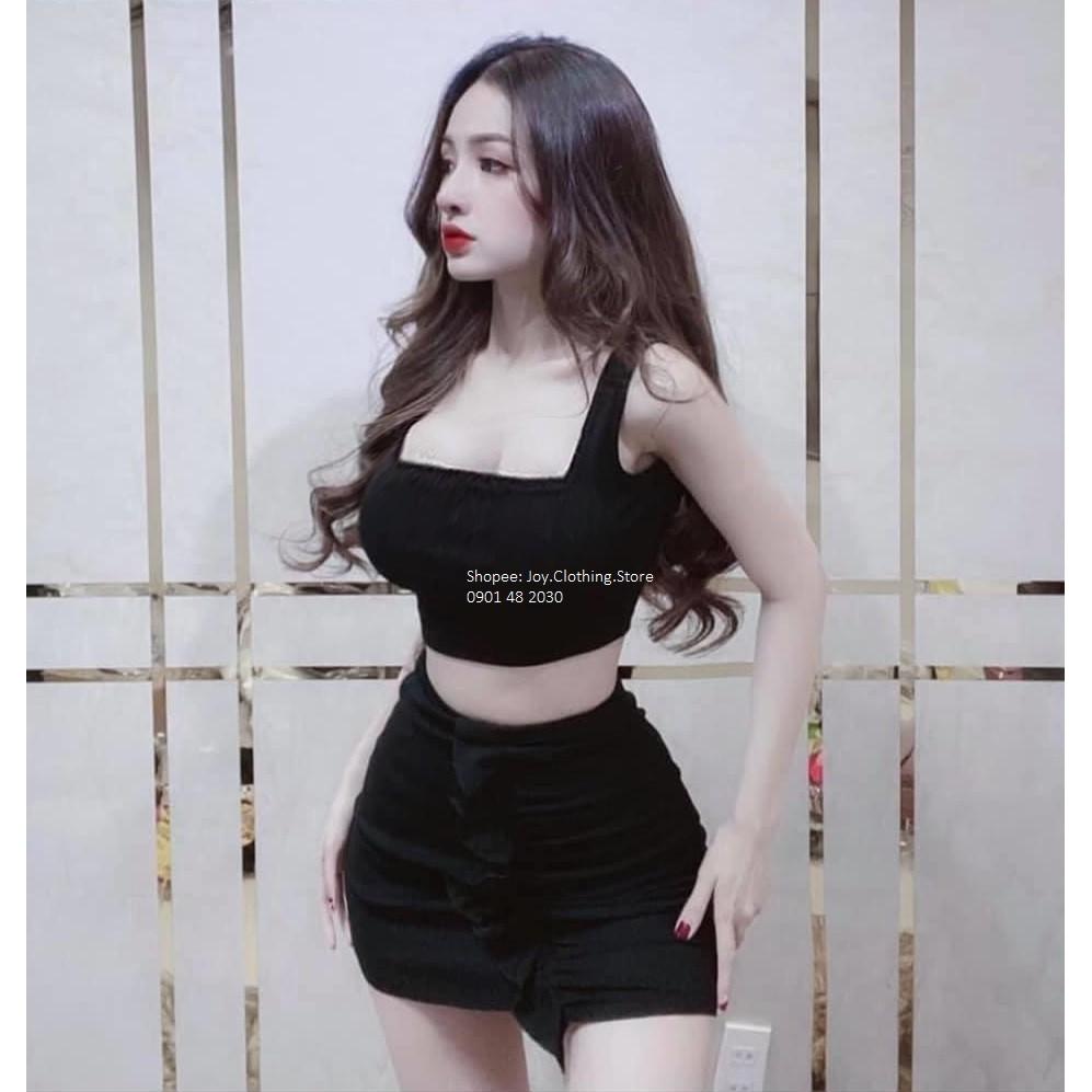 ÁO HAI DÂY TRƠN BASIC, CROPTOP NGẮN NỮ ÔM BODY HOT GIRL ULZZANG HÀN QUỐC SWAG CHẤT 74