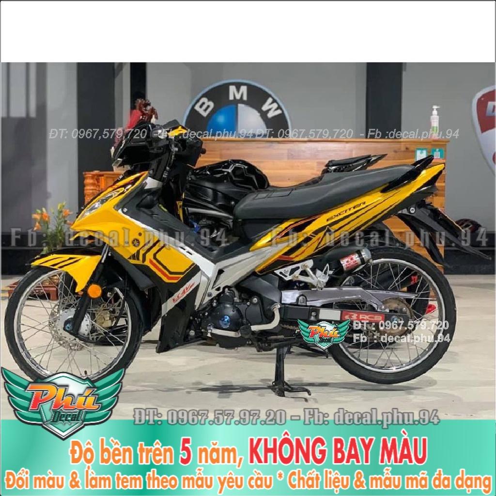 Tem Rời Exciter 2006-2010 vàng đen  -1