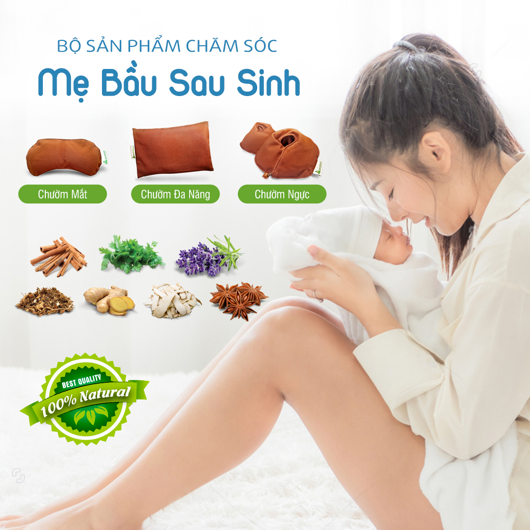 Bộ Túi Chườm nóng Thảo dược Chăm Sóc Mẹ Bầu Sau Sinh