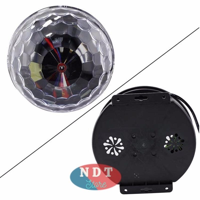 Đèn Led Xoay 7 Màu Hình Cầu Trang Trí Sân Khấu Cảm biến Nháy Theo Nhạc Kết nối Bluetooth Và Usb Cực Chất