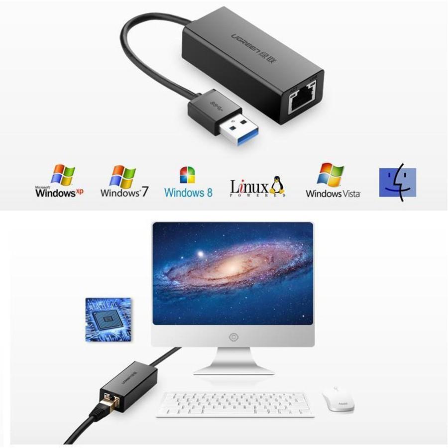 Cáp USB to Lan Ugreen 20254 tốc độ 10/100Mbps chính hãng - Hàng Chính Hãng