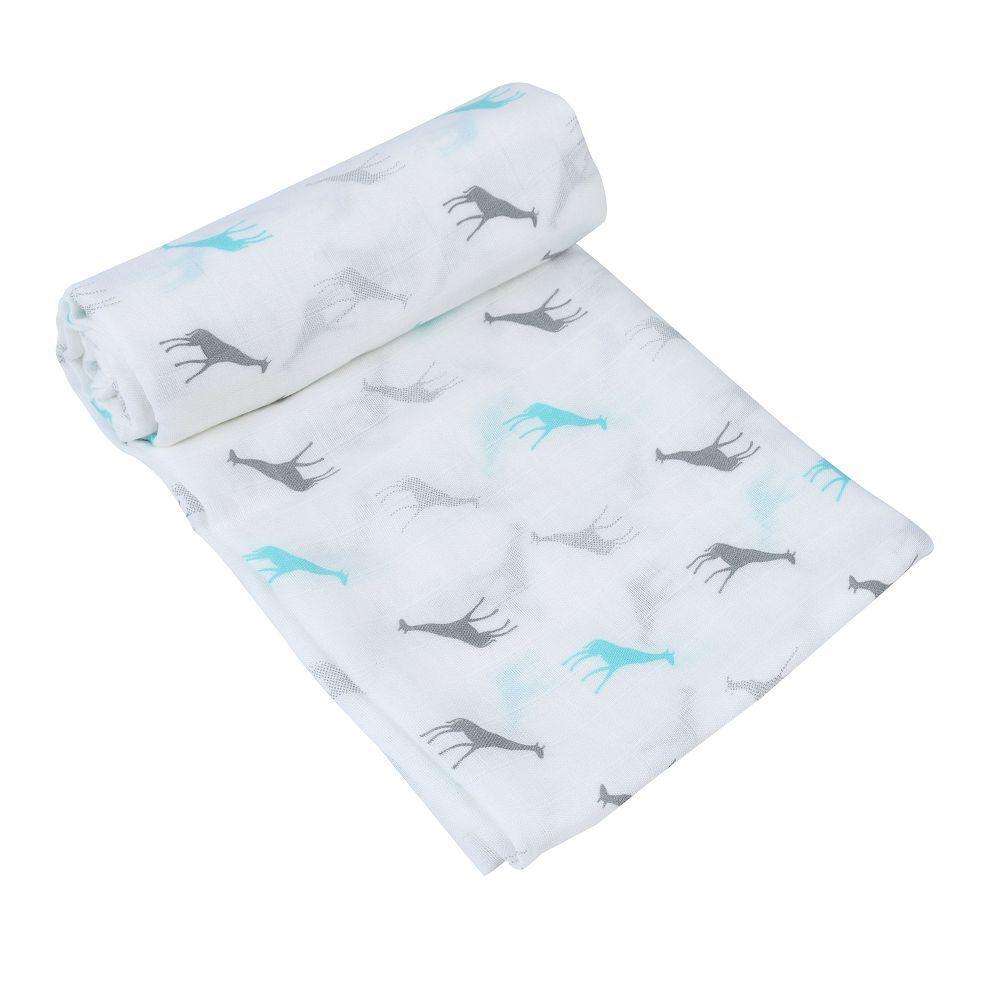 Muslin Cotton Khăn Mỏng Hoạt Hình In Hình Trẻ Em Tắm Bé Khăn Gạc Chăn. Bé Đầm Bọc