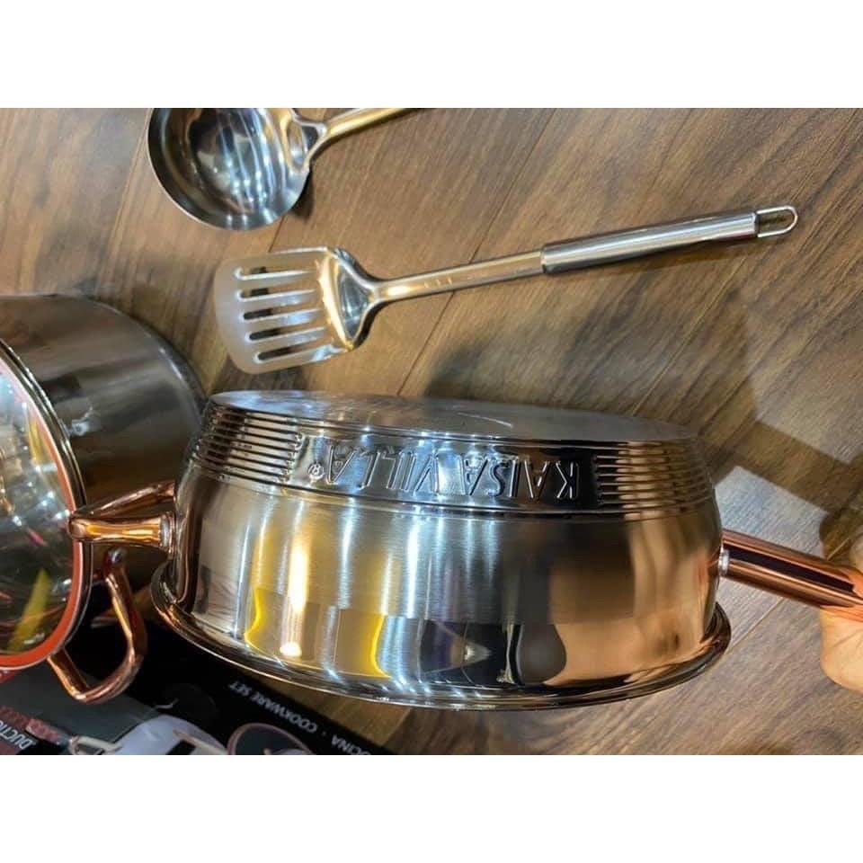 BỘ NỒI ĐỨC KAISA VILLA MÃ ĐÁY TỪ VUNG KÍNH THIẾT KẾ SANG TRỌNG