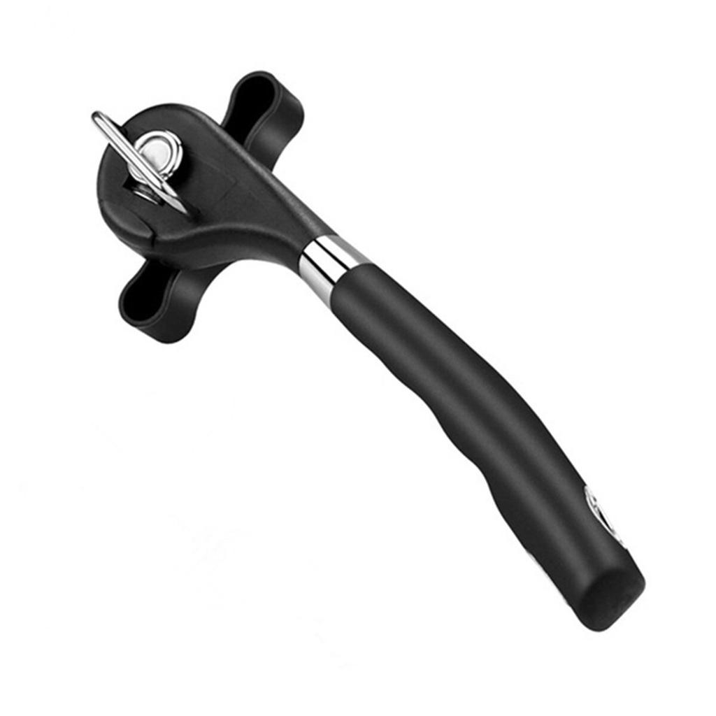 AA Can Opener, Portable Multifunctional Stainless Steel Cap Lifter for Bottle Cans, Black/Red