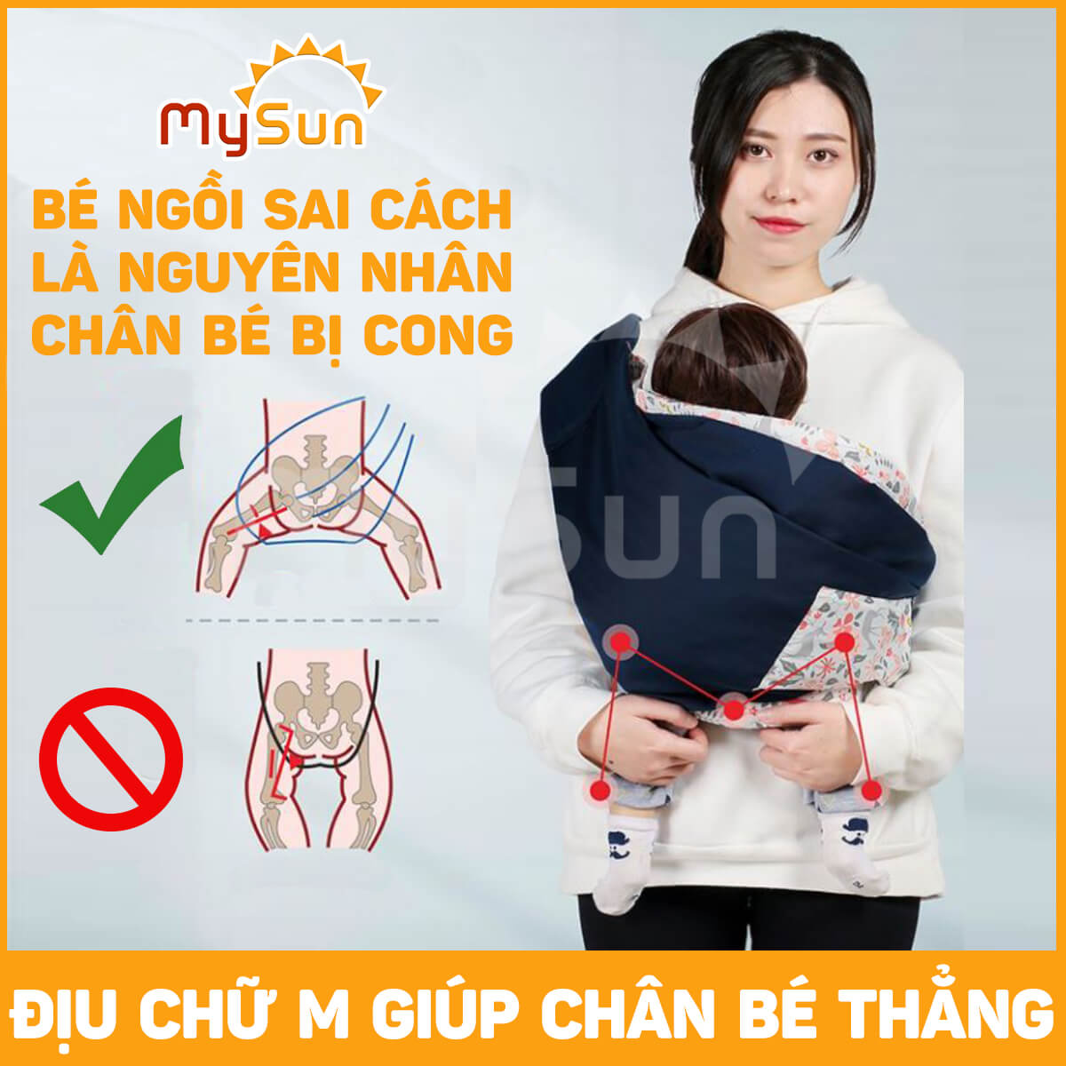 Địu điệu vải trẻ em giá rẻ cho e bé sơ sinh 1 2 3 … 12 tháng tuổi ngồi, nằm.