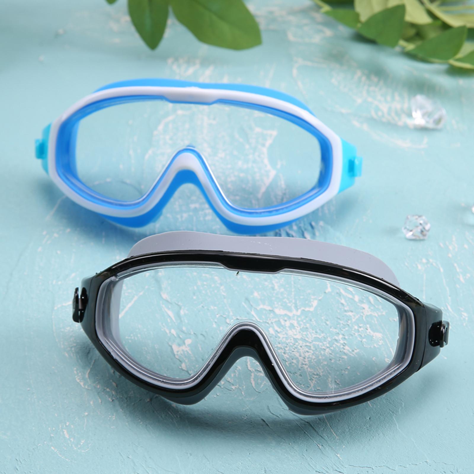 Kids Swim Goggles with Earplug Adjustable for Kids 6-14 Teenagers Boys Girls