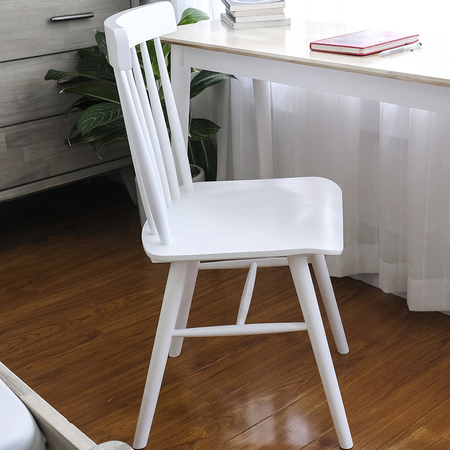 Ghế Gỗ Làm Việc Văn Phòng BEYOURs Pin Stool Nội Thất Kiểu Hàn Phòng Làm Việc - Trắng