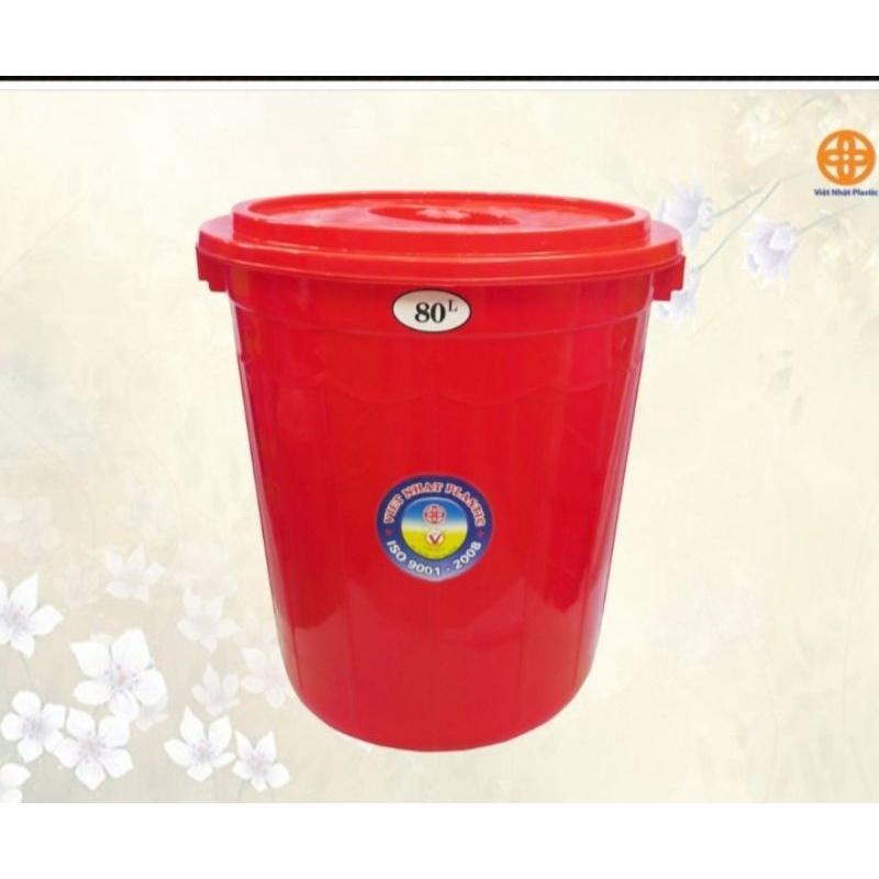 THÙNG NHỰA TRÒN CÓ NẮP ĐẬY CÁC CỠ 25L/35L/50L/60L