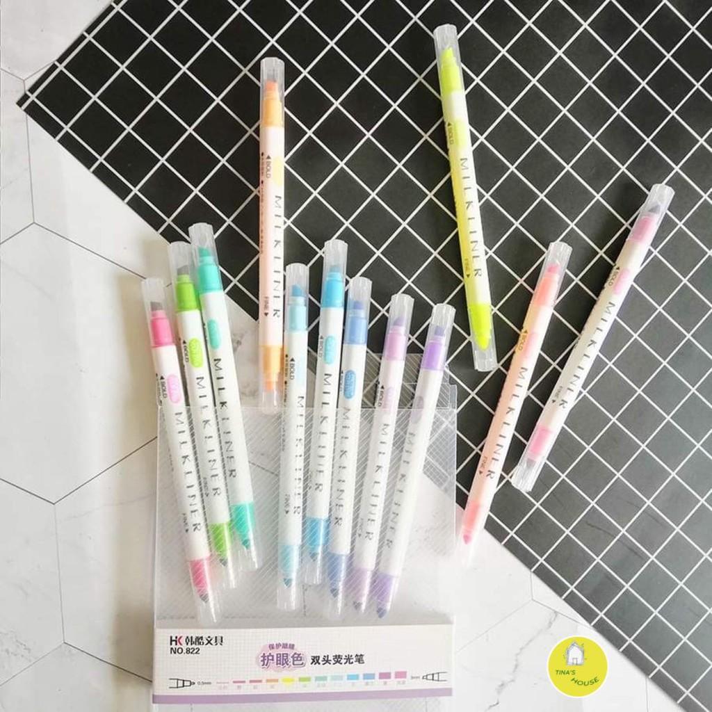 Bộ bút dạ vẽ nghệ thuật HK Milkliner Tina 12 Màu da dụng chất lượng cao