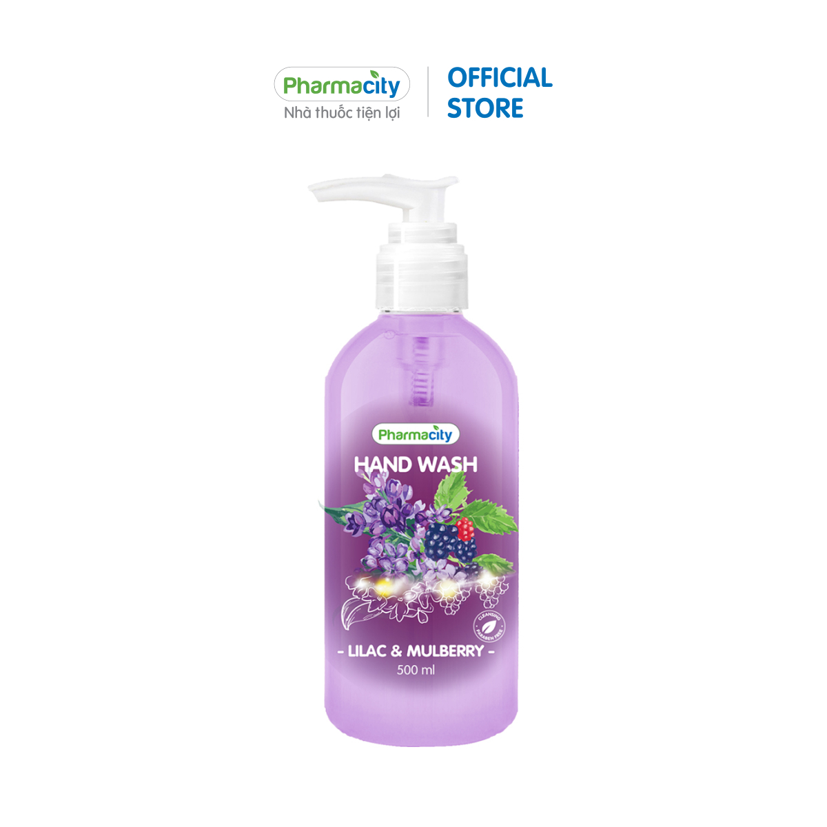 Nước rửa tay Pharmacity (500ml) - Lilac &amp; Mulberry