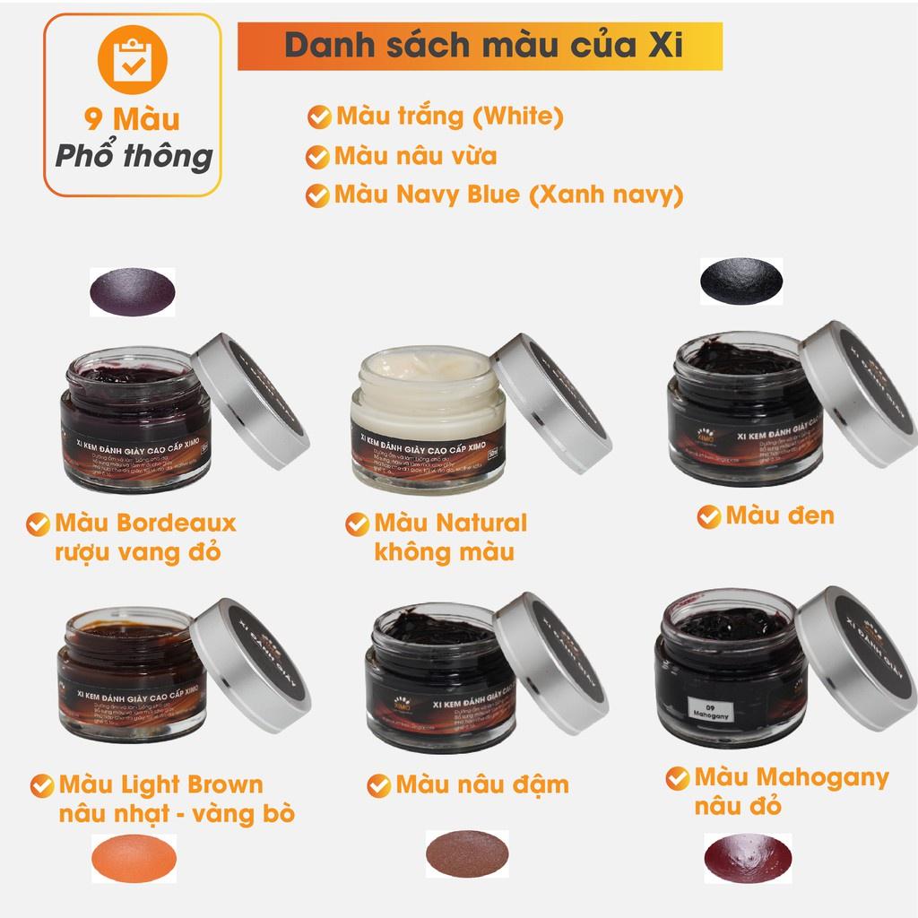 Xi kem đánh giày 50ml bảo dưỡng và bổ sung, phục hồi màu cho da giày, túi ví, áo, ghế sofa XXI02