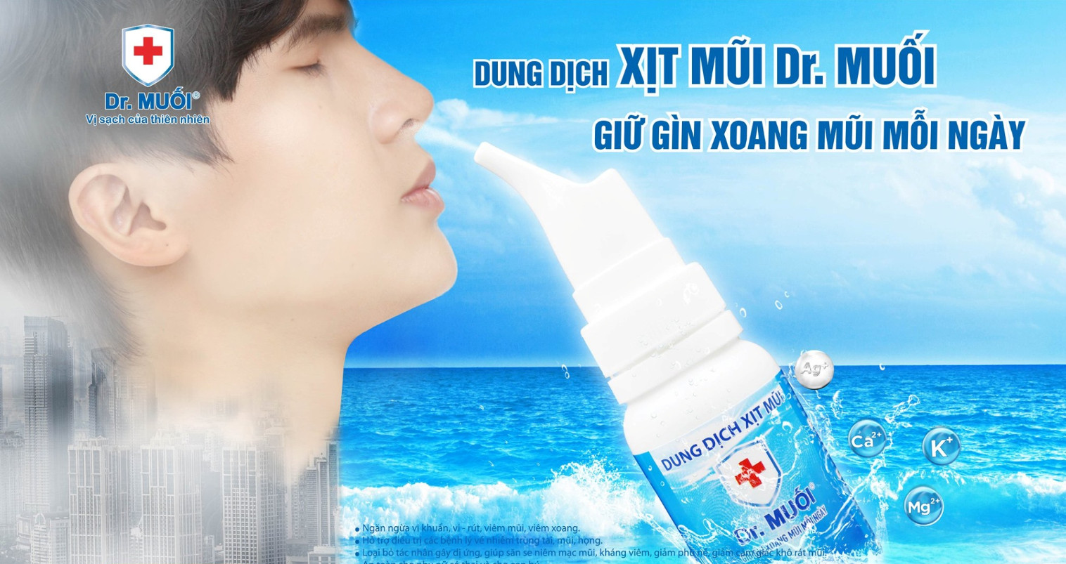 Dung Dịch Xịt Mũi Dr.Muối – 100 ml