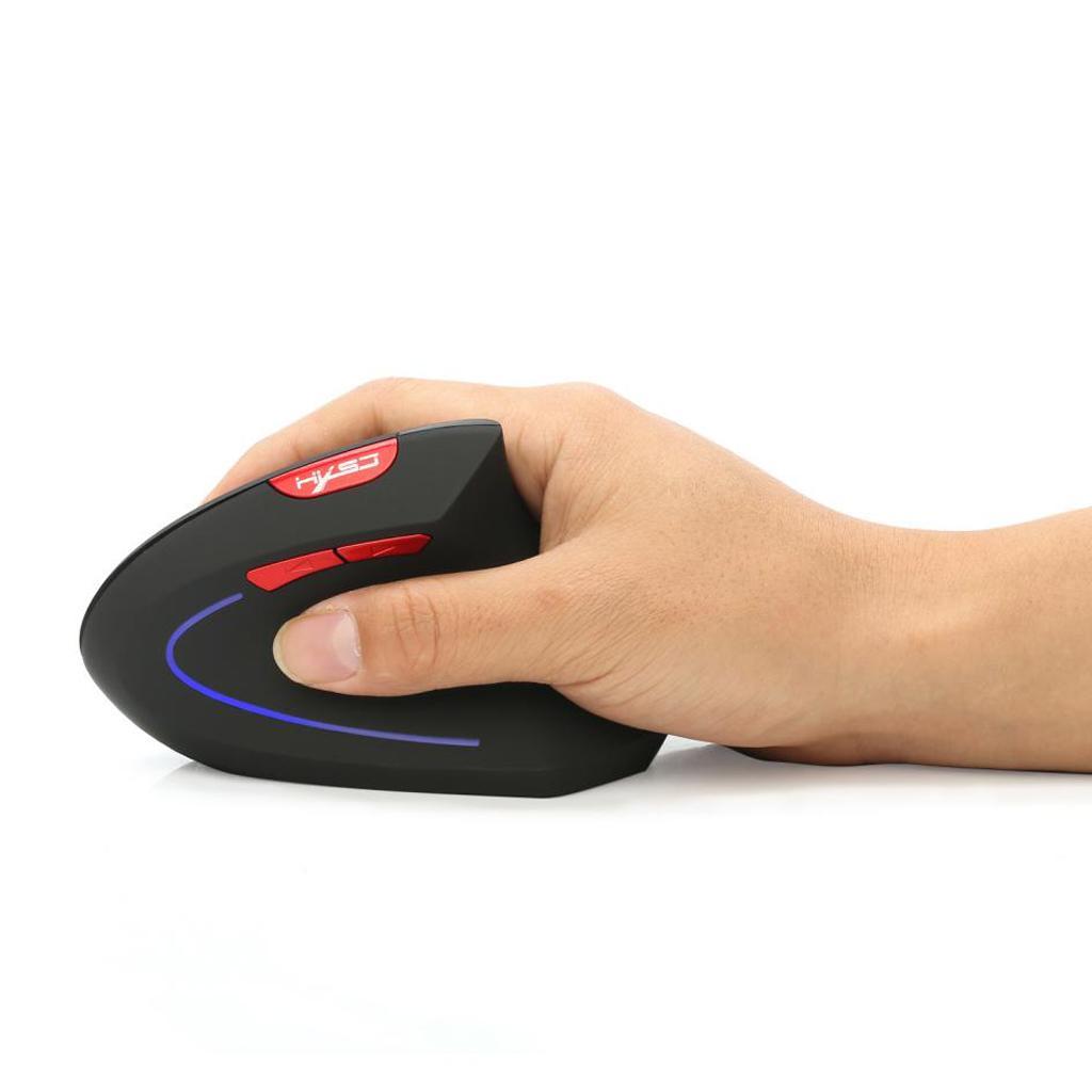 Vertical Rechargeable Comfort Wireless Optical Mouse for Black