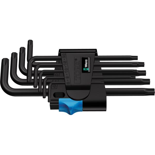Bộ Lục Giác Hoa Thì Phủ Đen 9 Cây Wera 967/9 Tx Hf 1 L-key - Hàng Chính Hãng 100% từ Đức