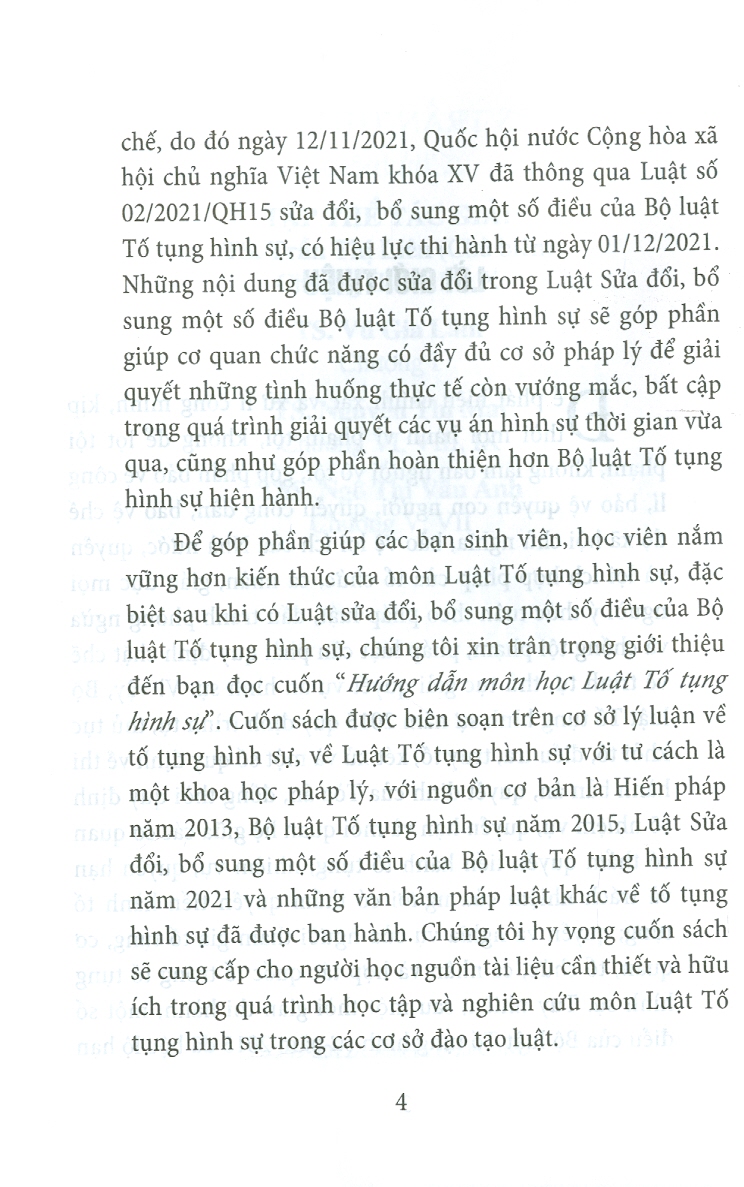 Hướng Dẫn Môn Học Luật Tố Tụng Hình Sự