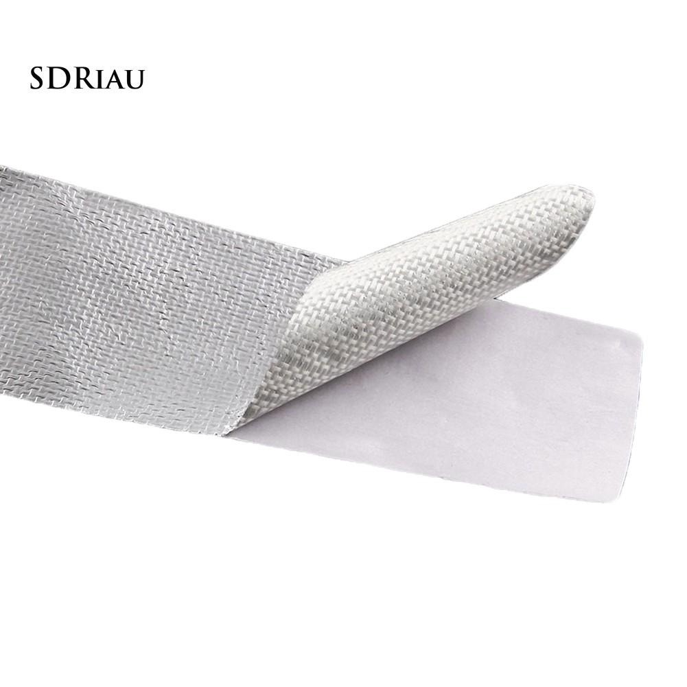 Hình ảnh 25m Auto Car Exhaust Pipe Aluminum Foil Heat Insulation Resistant Tape Roll
