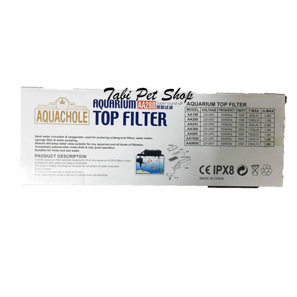 Máy Bơm Lọc Nước Hồ Cá VS-288 & Bông Lọc - Bộ Bơm Lọc Nước Bể Cá Vipsun