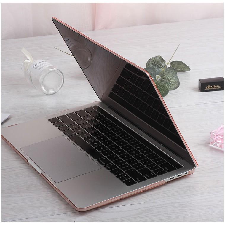 Combo 5in1 Case,Ốp dành cho Macbook Và Phủ Phím Màu Trong Mờ (Tặng Kèm Miếng Dán Màn Hình,Nút Chống Bụi,Kẹp Chống Gãy Sạc)