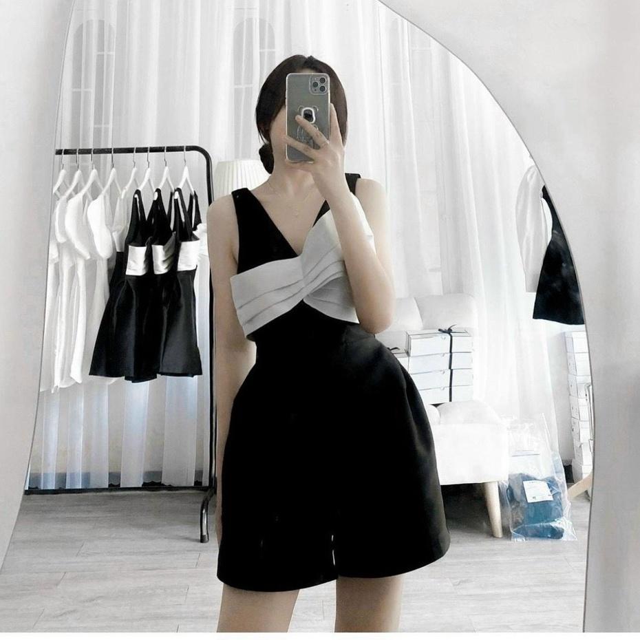 Jum nữ hai dây kết nơ trắng,phối quần đùi sang chảnh cho nàng dạo phố