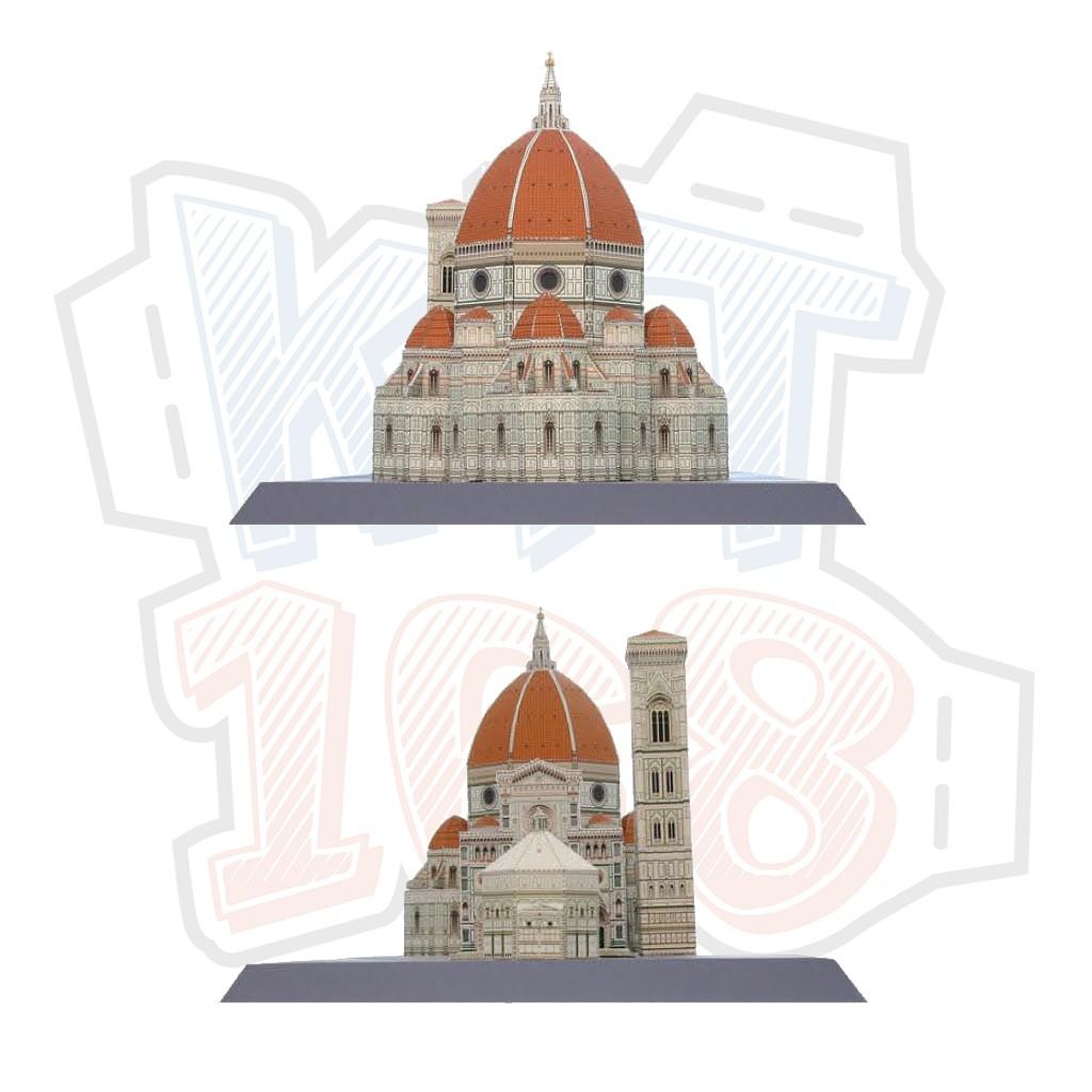 Mô hình giấy kiến trúc Nhà thờ chính tòa Firenze Florence Cathedral – Italy