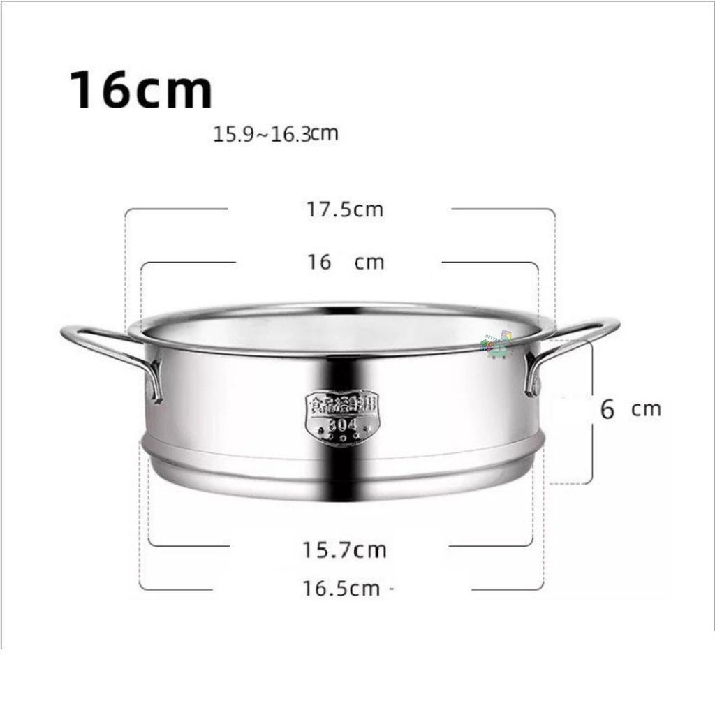 Xửng hấp đồ ăn inox 304 size 16, 18, 20, 22, 24 lỗ tròn dày và tiện lợi - Size 20cm