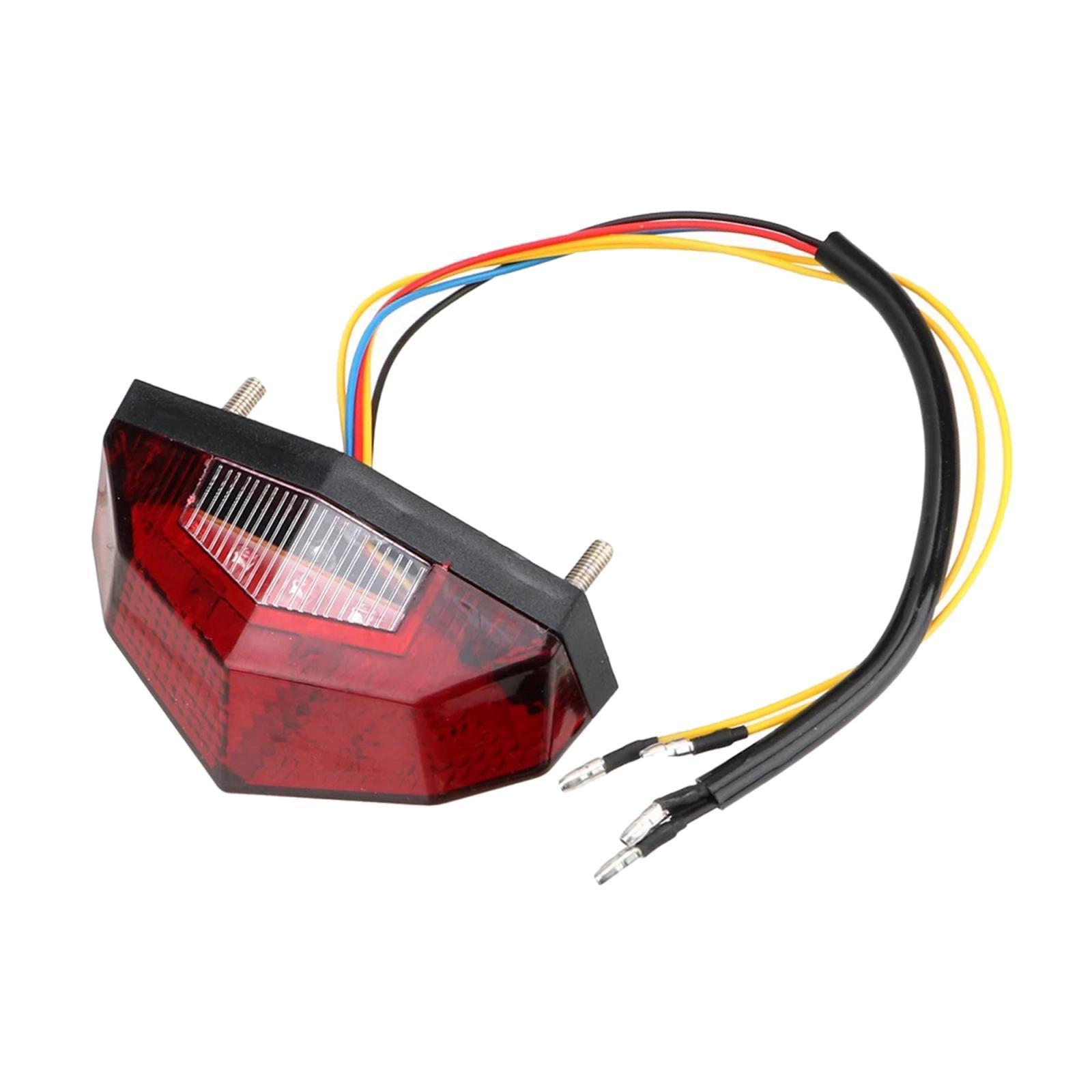 Universal Motorcycle LED Rear Tail Light Brake  Motorbike Lamp