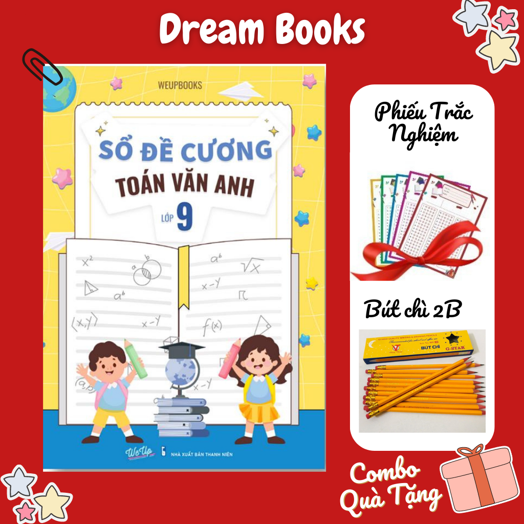 Sách - Sổ Đề Cương Toán Văn Anh Lớp 9- Ôn Thi Cấp Tốc Vào Lớp 10