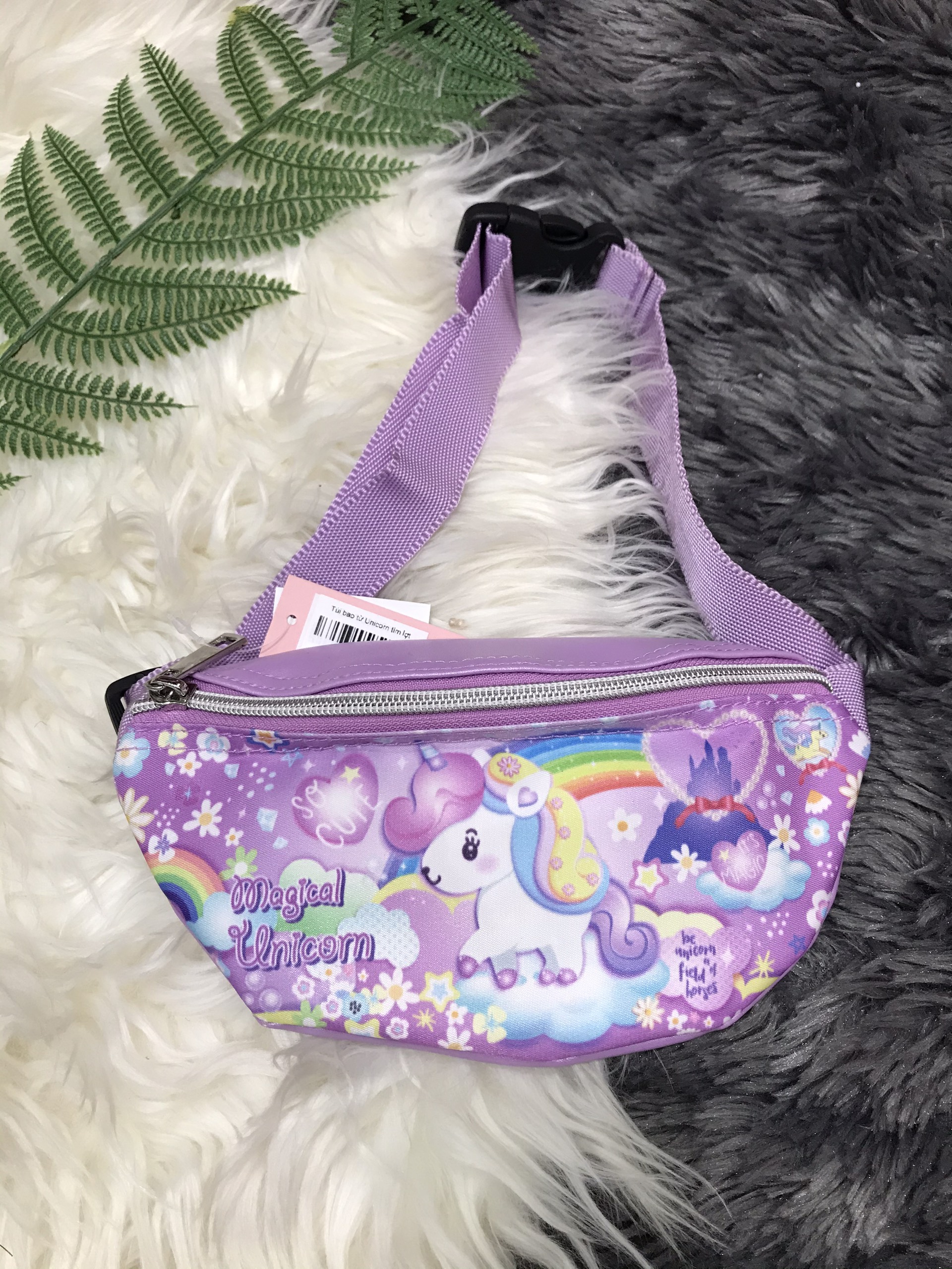 Túi bao tử 1 ngăn hình Unicorn siêu cute cho bé gái - - B121616