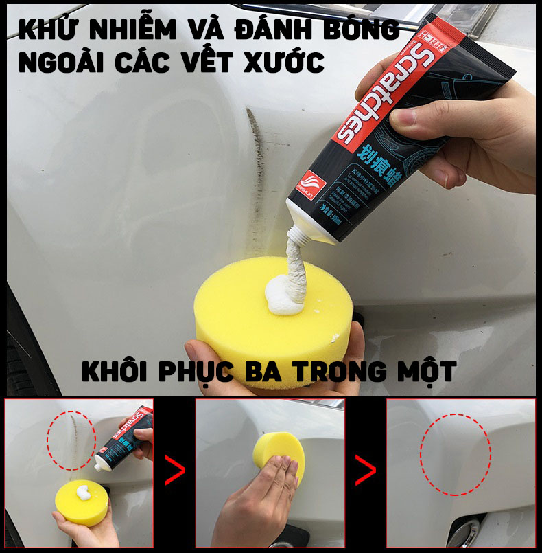 Sáp Xóa Vết Trầy Xước Và Đánh Bóng Sơn Cho Xe Hơi 100ml- Hàng Nhập Khẩu
