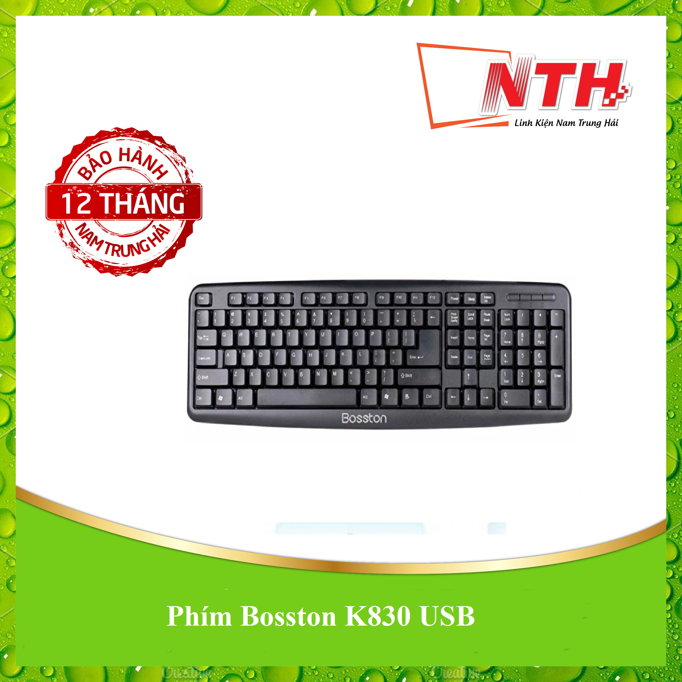 Bàn phím K830 dành cho máy tính cổng usb - Hàng Nhập Khẩu