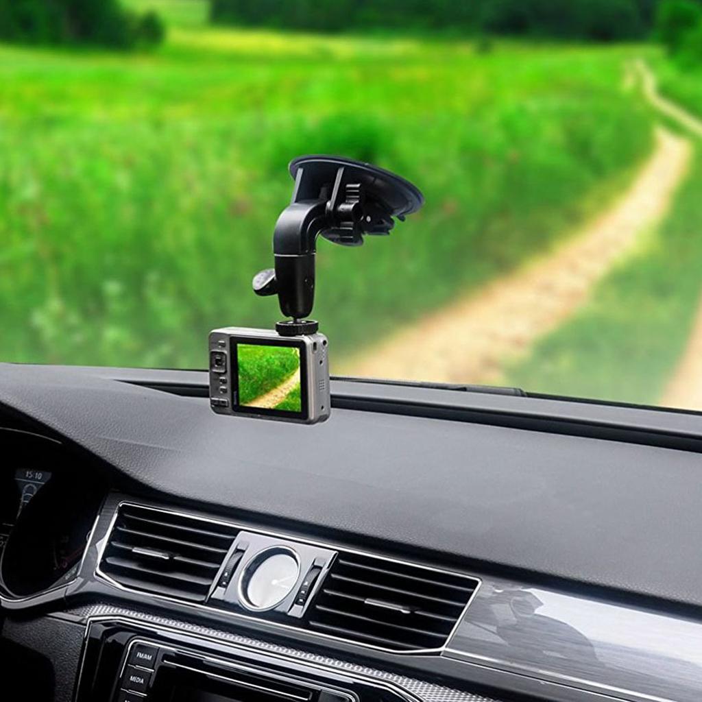 9cm Diameter Multi-Purpose Suction Cup Car Holder for Gopro 1/4 Screw Camera