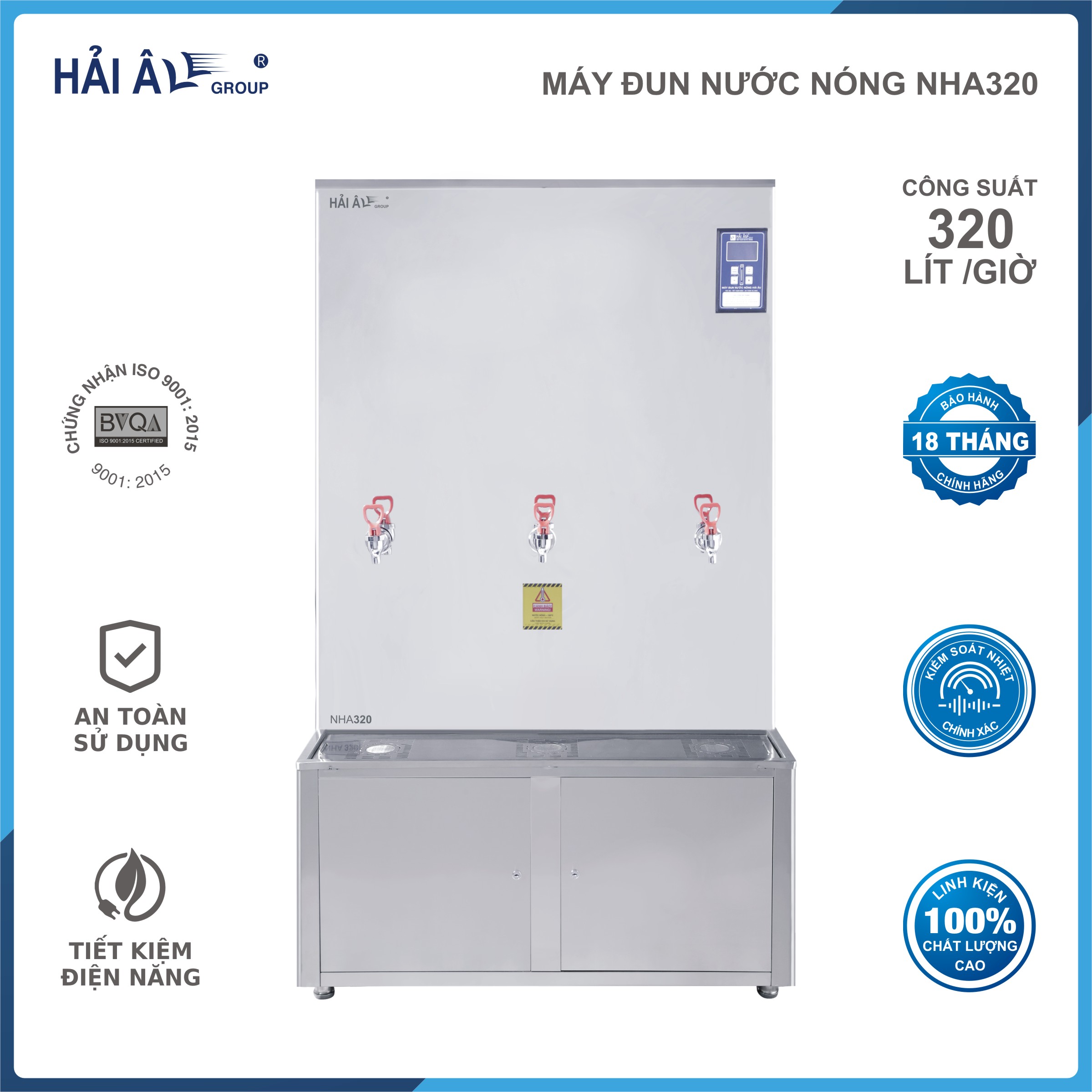 Máy đun nước nóng Hải Âu NHA-320 - Hàng Chính Hãng