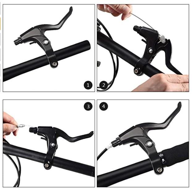 1 Cặp Tay Thắng Xe Đạp Leo Núi BMX Chất Liệu Hợp Kim Nhôm