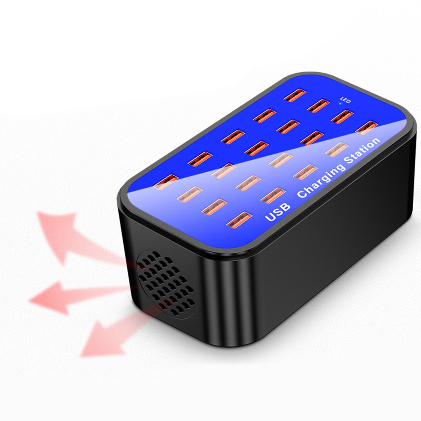 Universal Multiple USB Fast Charging Station Hub 20-Port Accessories US