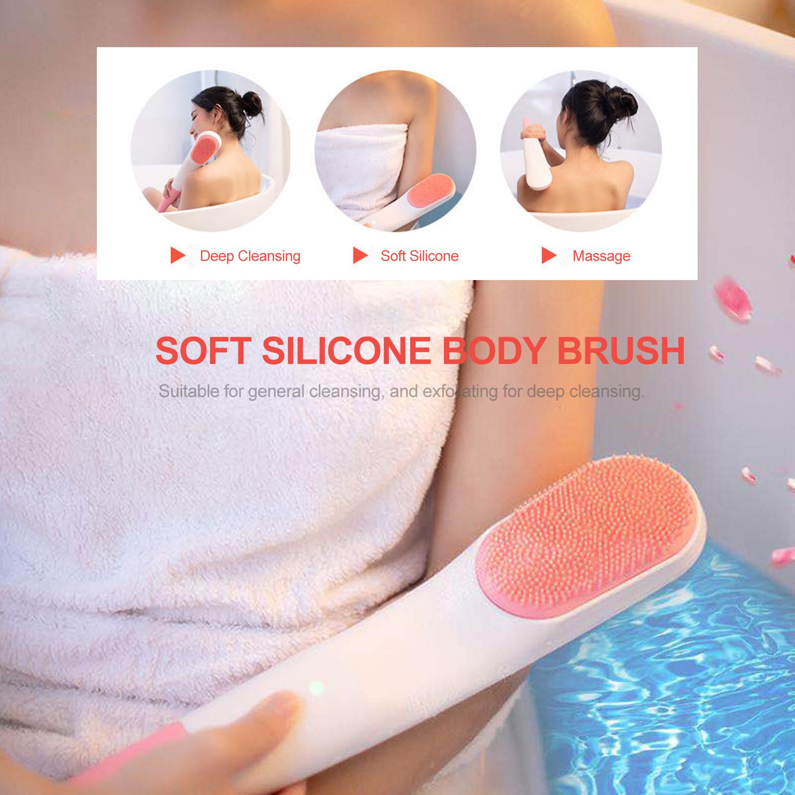 Bàn chải bằng điện, chất liệu silicon, giúp tẩy tế bào chết, massage