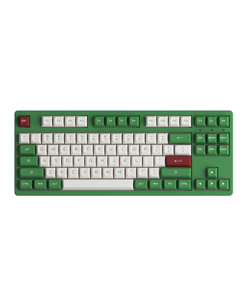 Bàn phím cơ AKKO 3087 RF Matcha Red Bean - Hàng Chính Hãng