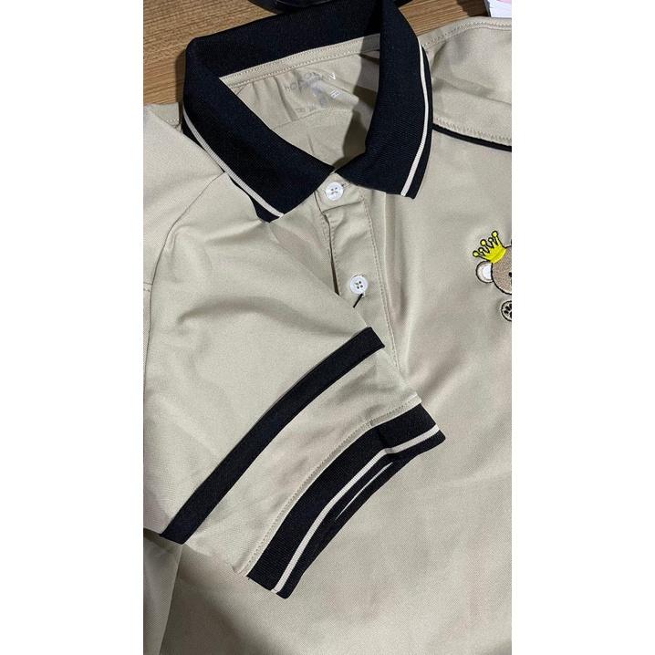 Áo Thun Polo Nam Có Cổ Vải Cá Sấu FROM rộng Cao Cấp Sang Trọng phối chỉ gấu túi gsr 01