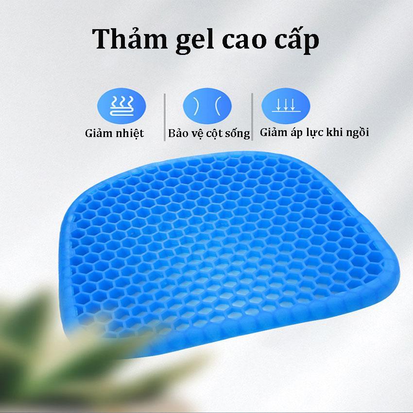 Đệm Ngồi, Đệm Gel Tổ Ong Thoáng Khí Lót Ghế Ngồi, Ô Tô Bảo Vệ Cột Sống titan.st