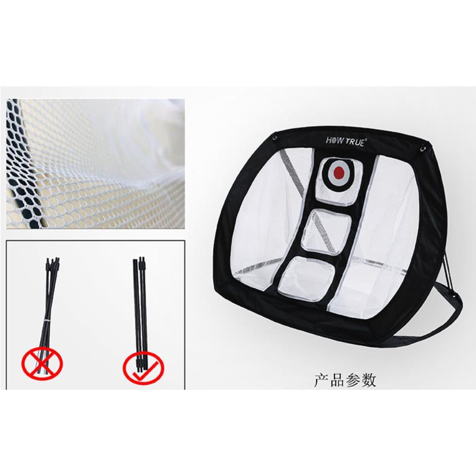Lồng tập chơi gôn di động 3 mục tiêu Mạng chip - Công cụ đào tạo phụ trợ ngoài trời trong nhà