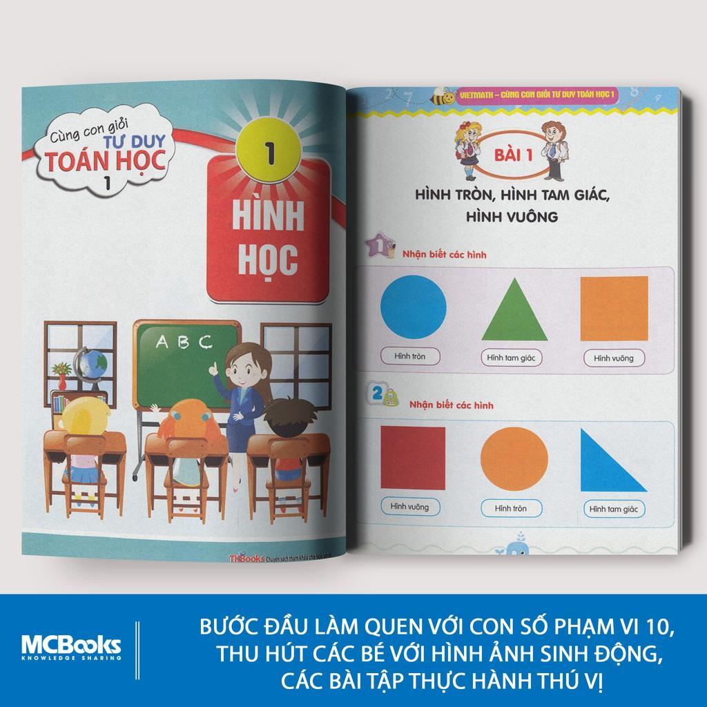 Vietmath Cùng con giỏi tư duy toán học tập 1 (Tái bản) - Bản Quyền