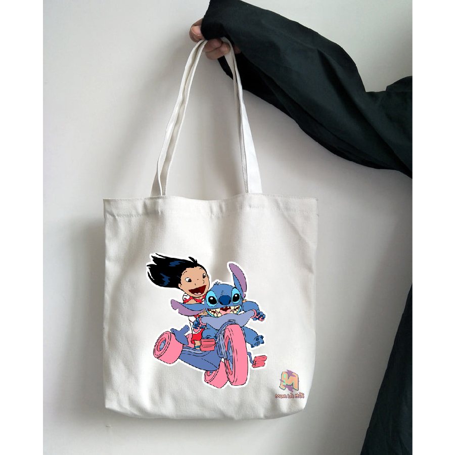 Túi Tote in hình chủ đề Lilo &amp; Stitch