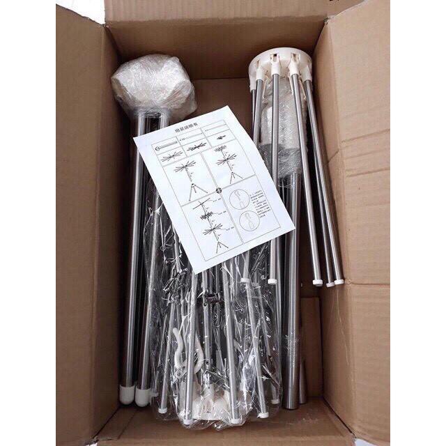 Shop Vân Phương _ Cây phơi đồ đa năng inox 3 tầng cao cấp