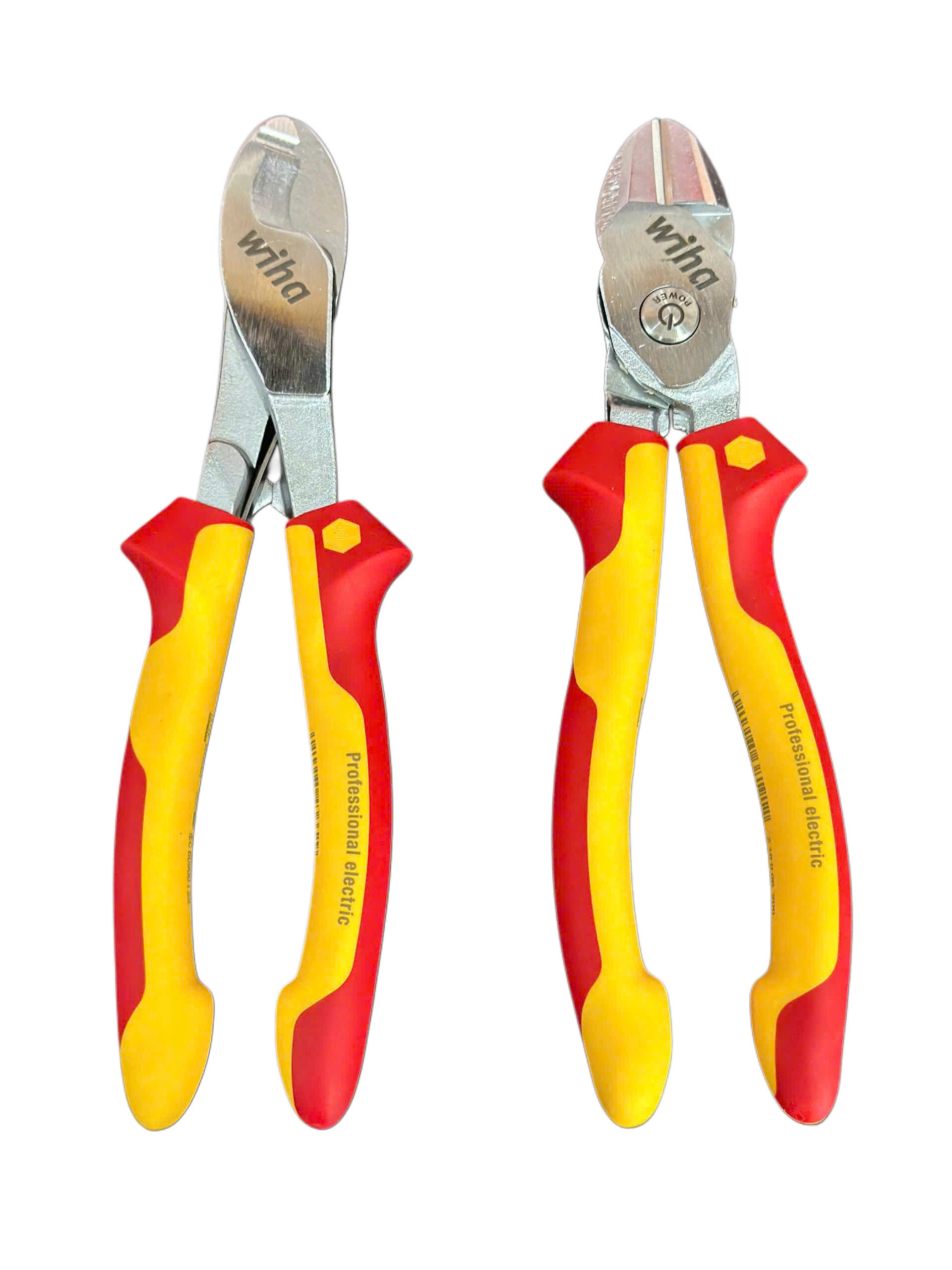 Bộ Kìm cắt cáp Wiha 43662 và Kìm cắt cộng lực Wiha 38191 cách điện 1000V.