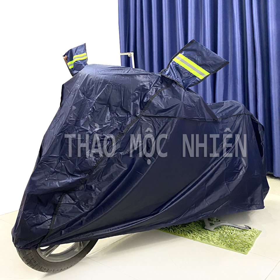 Bạt Trùm Xe Máy loại DÀY cao cấp, có tai gương phản quang