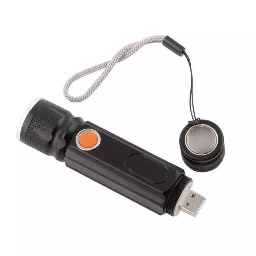 Đèn Pin Nhật Bản - Đèn Pin Mini Đa Năng Bóng Q5L Siêu Sáng Có Đèn Trên Thân - Chế Độ Sạc USB Zoom LED