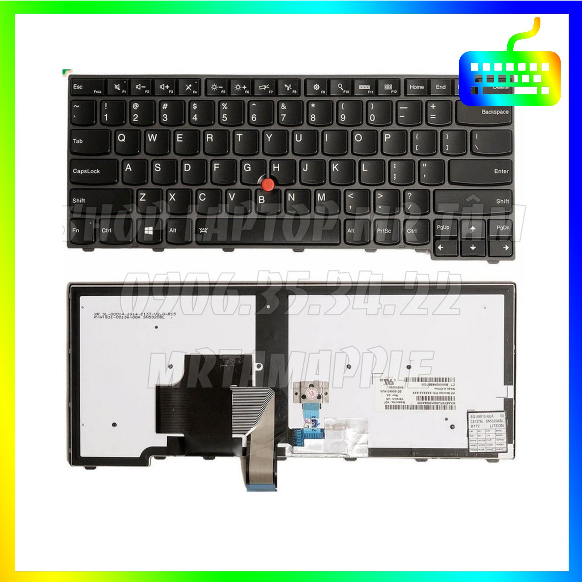 Bàn phím dành cho laptop Lenovo ThinkPad T450 T450s L450 Không Led - Phím Zin - Hàng Chính Hãng